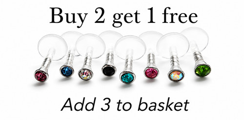 Crystal labret helix tragus