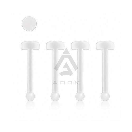 4pcs clear acrylic - clear, nose