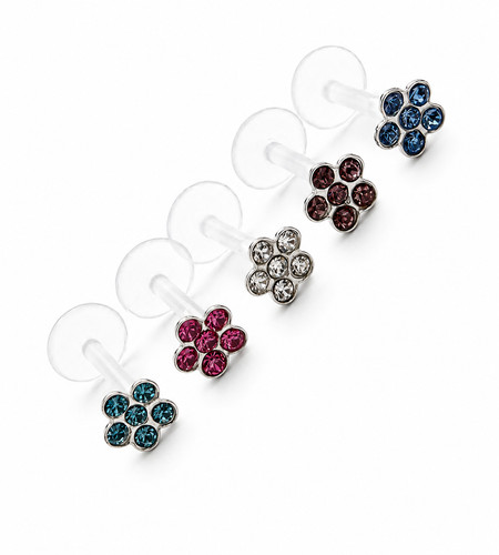 Crystal flower helix tragus