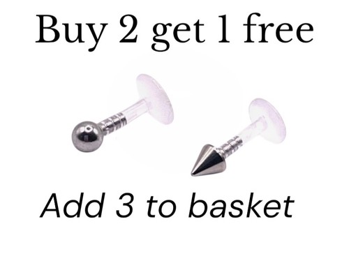 2mm cone ball labret helix - 2mm, or