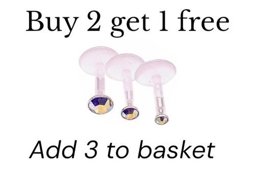 Crystal labret helix tragus - ab,