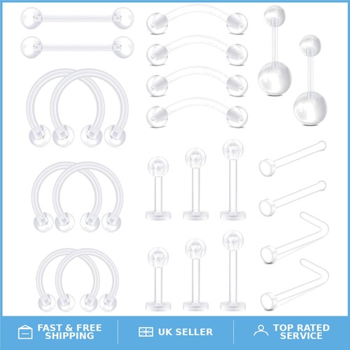 Piece clear piercing - clear,