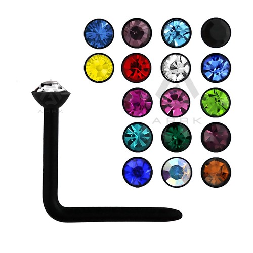 Bend nose stud black - bend,