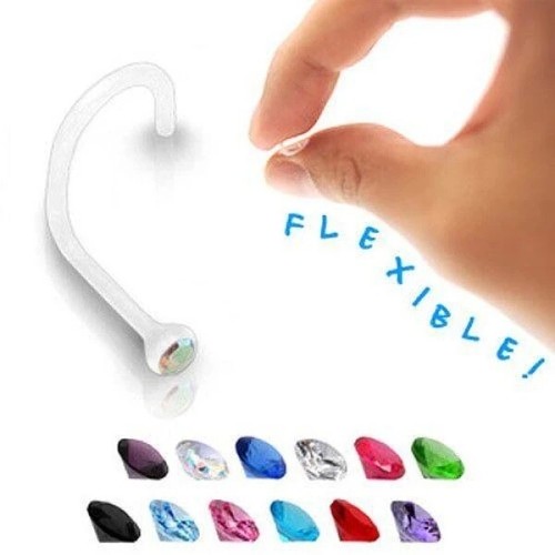 Clear nose studs - studs, screws