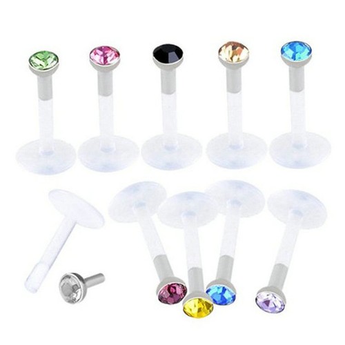 Crystal bioflex labret body - bioflex,