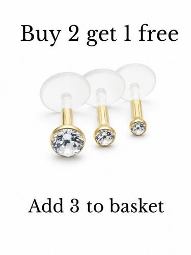 Clear crystal push - , fit
