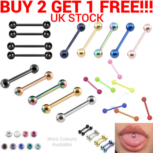 Tongue bar piercing bars ear - tongue,